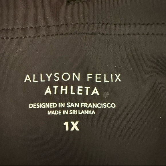 New Athleta Allyson Felix legend shortie Black Athletic Shorts women’s size 1X - Picture 9 of 14